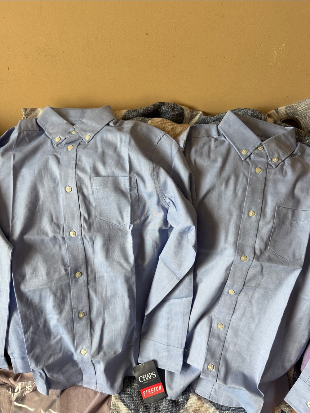 Chaps boys Light Blue Button-Down Dress Shirt - Twin Pack